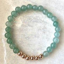 Load image into Gallery viewer, Aventurine with six Rose Gold Filled Bracelet