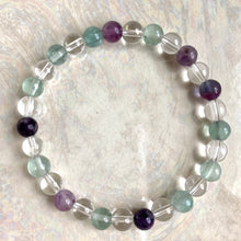 Load image into Gallery viewer, Fluorite + Clear Quartz