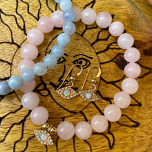 Load image into Gallery viewer, Evil Eye Opal Earrings