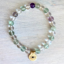 Load image into Gallery viewer, Fluorite + Clear Quartz