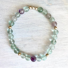 Load image into Gallery viewer, Fluorite + Clear Quartz