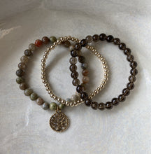 Load image into Gallery viewer, Stack idea:  Add 4MM Gold Filled Bead and Smoky Quartz . Each sold separately.