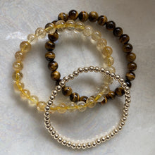 Load image into Gallery viewer, Stack Idea: Tiger Eye, Citrine, 4MM Gold Filled