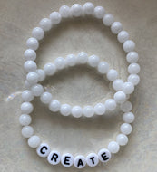 White Jade, Letter Bead alternative 